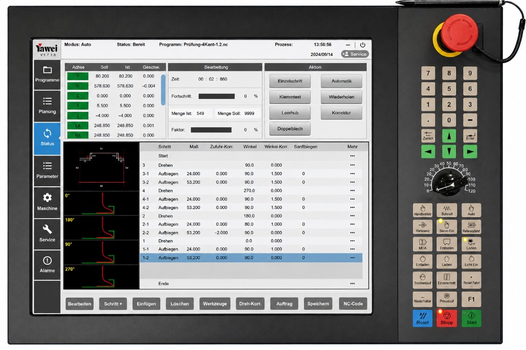 YAWEI FBA Full-Touch CNC Bedienoberfl&auml;che